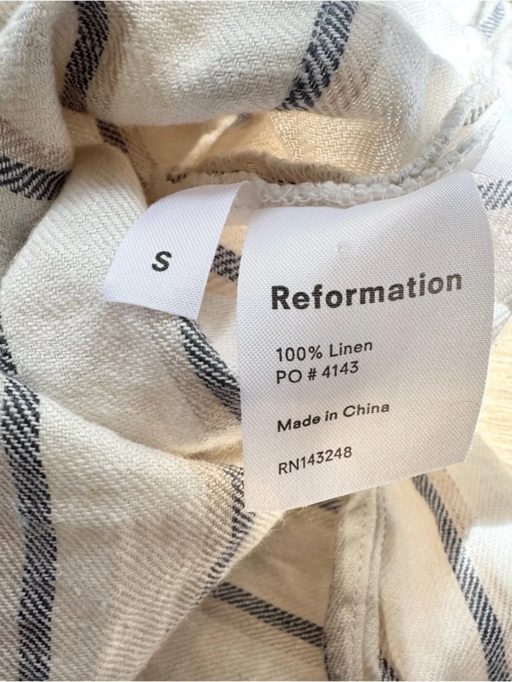 Reformation elliot striped